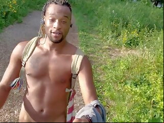 gay big cock Kenniejai Walks Nude By The River In Chicago And Gets Caught gay black